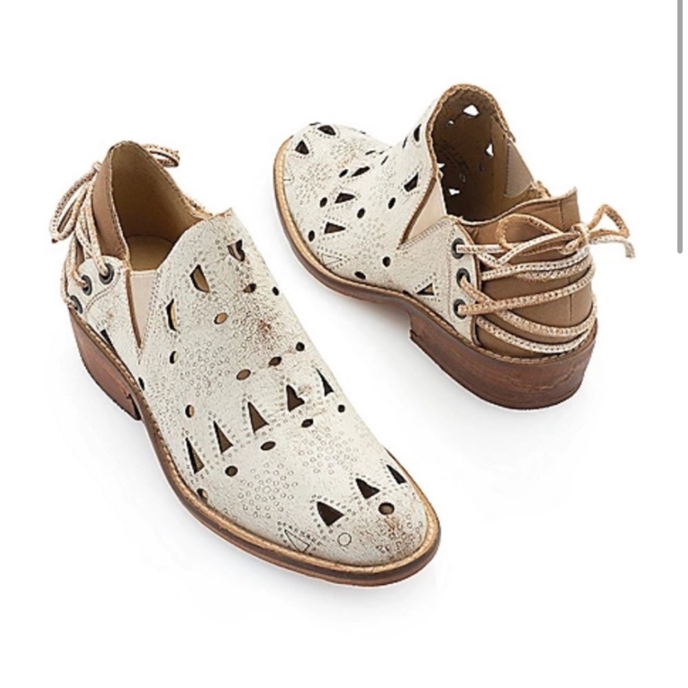 Musse & Cloud Coolise Laser Cut Leather Stud and Harness Detail Booties